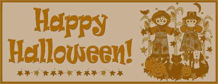 Baner strach na wróble szczęśliwego Halloween